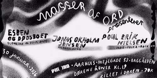 Masser af ord pr\u00e6senterer Esben og D\u00f8dsboet, Jonas Okholm Jensen og Poul Erik Nielsen