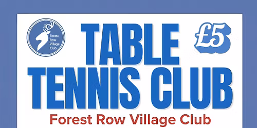 Table Tennis Monday-Wednesday-Thursday 