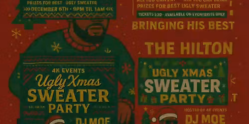 Ugly Xmas Sweater Party 4k events 