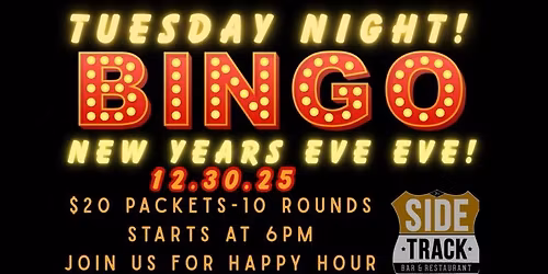 Tuesday Night BINGO!!