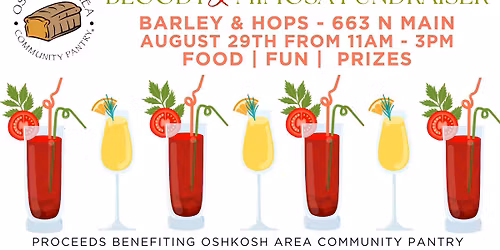 Oshkosh Area Community Pantry Fundraiser at Barley & Hops