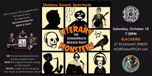 Shadow, Sound, Spectacle presents: Literary Monsters + EP Release Event
