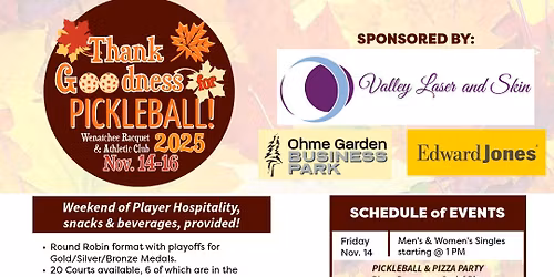 THANK GOODNESS for PICKLEBALL - WRAC TOURNAMENT