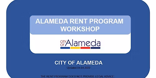 Alameda Rent Program Informational Workshop