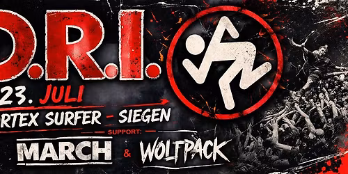 D.R.I. & March & Wolfpack live at Vortex Surfer, Siegen