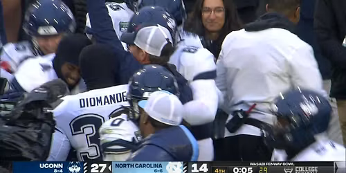 North Carolina Tar Heels at UConn Huskies Football at Pratt & Whitney Stadium at Rentschler Field