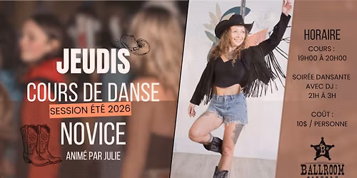 COURS DE DANSE NOVICE | BALLROOM L\u00c9VIS
