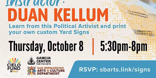 Political Yard Sign Making with Duan Kellum
