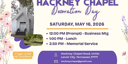 Hackney Chapel Decoration Day