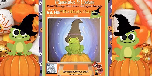 "The Magic Hat" Chocolates & Canvas Fun Social Halloween Painting Art Event