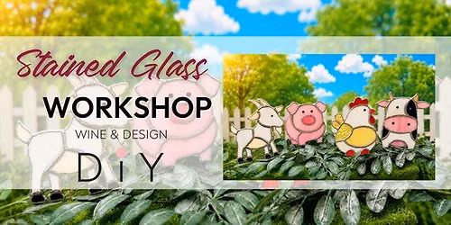 Stained Glass Farm Animals
