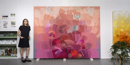 Ilana Zweschi Artist Talk in Gallery