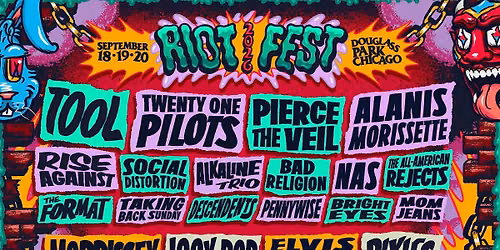 Riot Fest: Tool  Morrissey & Social Distortion - Saturday