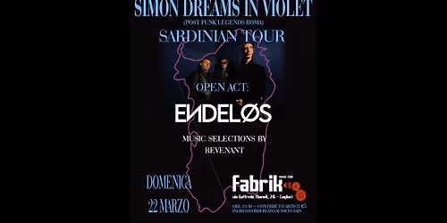 Simon Dreams In Violet (Roma) + Endel\u00f8s live @Fabrik  