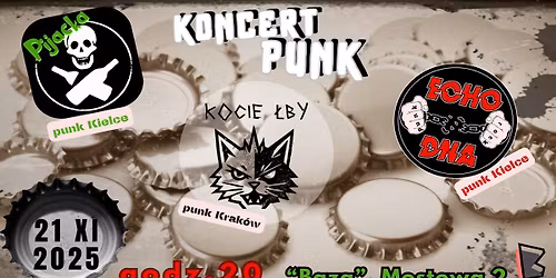 Pijacka + Echo Dna + Kocie \u0141by \/ koncert w Krakowie \/ 21.11.2025