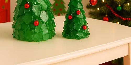 Grinchy Sea Glass Christmas Tree