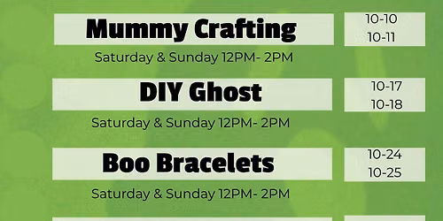 Main Event Halloween Crafting