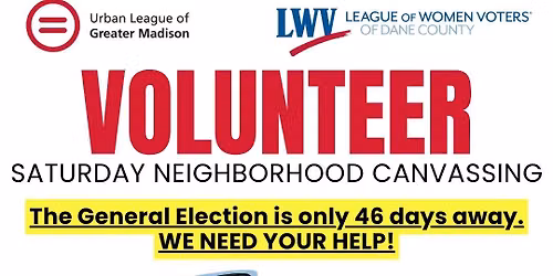 Saturday Neighborhood Canvassing