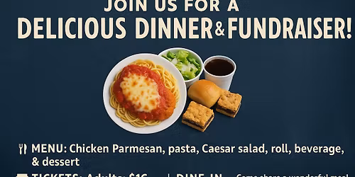 Chicken Parmesan Dinner Fundraiser