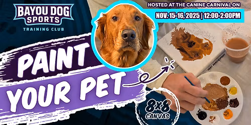 Paint Your Pet at the Canine Carnival Dog Sport Sampler