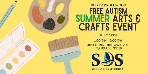 Free Autism Summertime Arts and Crafts Event