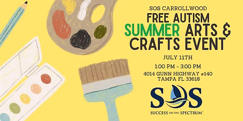 Free Autism Summertime Arts and Crafts Event