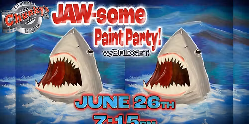 PAINT PARTY: JAW-some Paint Party!!