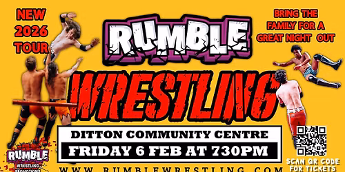 Rumble Wrestling returns to Ditton - Bob Barthololmew Tournament 2026