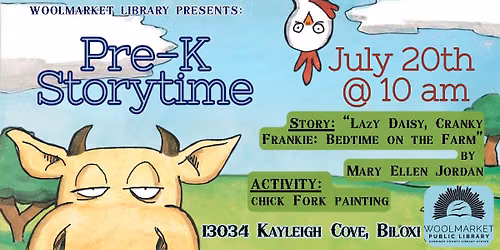 Pre-K Storytime: Lazy Daisy, Cranky Frankie