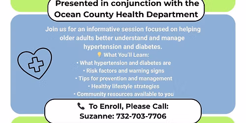 Take Control of Your Health: Hypertension and Diabetes for Seniors