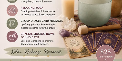 Zen Pilates, Yoga, Oracle Card Messages & Crystal Singing Bowl Sound Bath