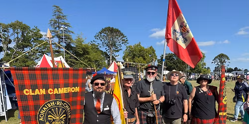 Clan Cameron at the Paeroa Highland Games