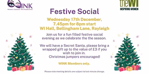 December Meeting - Festive Social - Members only