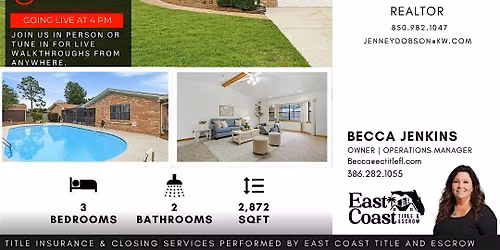 Listing Spotlight LIVE\u2122 | 2617 Tinosa Cir, Pensacola