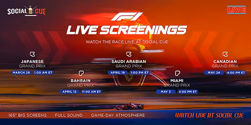 F1 Screening 1st Time at Social Cue