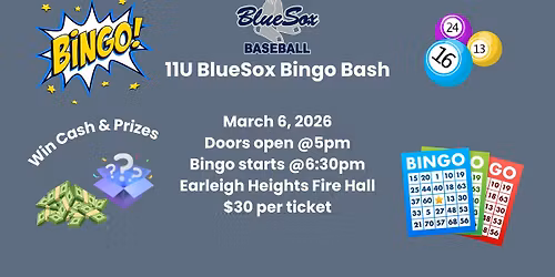 11U BlueSox Bingo Bash
