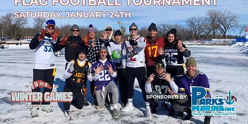 Winter Games Flag Football Tournament Sponsored by Parks Marina