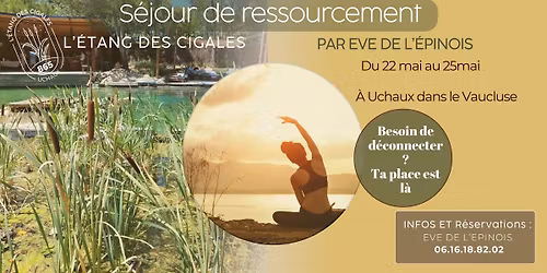 Stage de ressourcement bien-\u00eatre "L'esprit libre le corps l\u00e9ger " 
