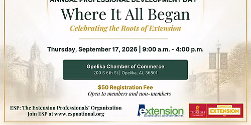 2026 ESP Alpha Pi Chapter Annual Business Meeting & PD Conference
