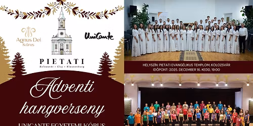 Az Agnus Dei K\u00f3rus \u00e9s az UniCante Egyetemi K\u00f3rus adventi hangversenye