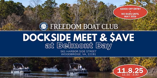 Dockside Meet & $ave at Belmont Bay