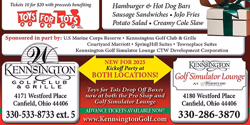 Toys for Tots Kickoff Party at Kennsington Grille