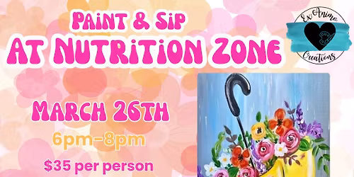 Paint & Sip at Nutrition Zone