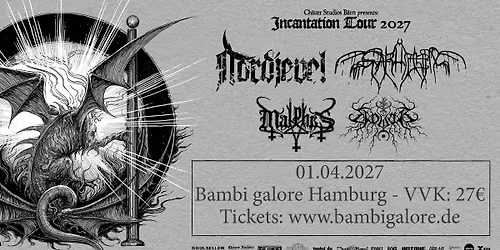 Nordjevel, Svarttjern, Malphas, Unviar live at Bambi Galore (limited tickets!!!)