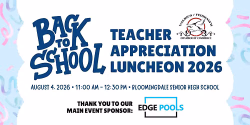Back to School Teacher Appreciation Luncheon 2026