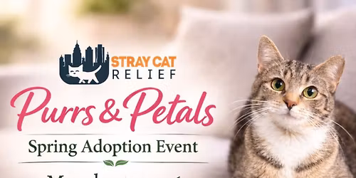 \ud83c\udf38 Purrs & Petals SCRF Spring Adoption Event \ud83c\udf38