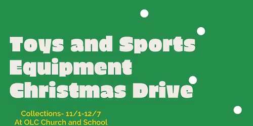 Holiday Toys and Sports Equipment Drive and Swap