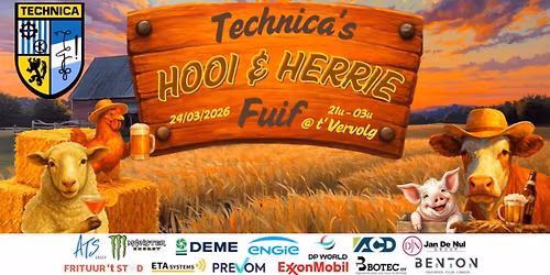 Technica's schachten presenteren: Technica's hooi & herrie fuif
