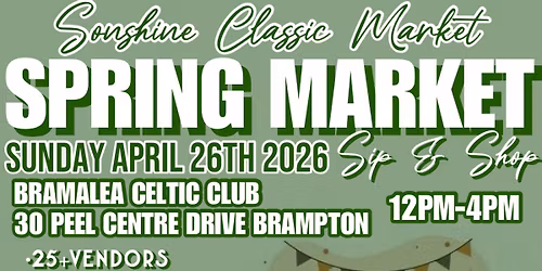 SPRING MARKET - SIP & SHOP