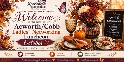 XC Acworth Cobb OCTOBER Luncheon - In Person